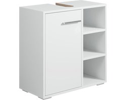 Badplaats Wastafel Onderkast Neptunus 60 x 28 x 60 cm - Wit - Badkamerkast – Staand Wastafelmeubel