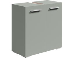 Badplaats Wastafelkast Jupiter 60 x 30 x 60 cm – Mat Groen – Badkamerkast – Staand Wastafelmeubel