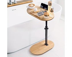 Badplank - Verstelbare Bedtafel - Badkamerplank - Tabletstandaard - In Hoogte Verstelbaar - Multifunctionele Dienbladtafel - voor Badkuipen, Slaapkamers en Woonkamers