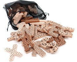 Badspeelgoed vanPauline - Alfabet Nudekleuren 26 stuks - plakt op alle natte wanden van douche of bad -