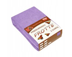 Badstof laken met elastiek 120x200 cm paars KARO