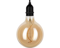 Bailey Hanglamp met filamentlamp 1 meter IP44 - zwart (144688)