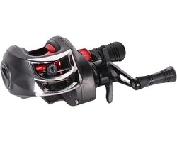 Baitcaster Molen - Werpmolen Visuitrusting - Snel Vissen - Hoge Snelheid Overbrenging - 15x12x10cm - Metaal Rood