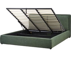 BAJONNA - Bed opbergruimte - Donkergroen - 180 x 200 cm - Polyester