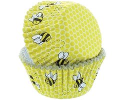 Baked with Love Honingraat Bakken Cupcake Cases, Vetbestendig Papier Bakbekers - Pack van 50