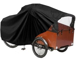 Bakfietshoes - Hoes voor bakfiets - Fiets beschermen - Waterbestendig materiaal - Voor 3-wielers - Zwart