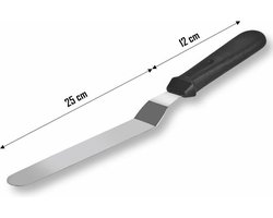 Bakker Spatel – Spatula – Paletmes – Glaceermes voor Patisserie – gehoekt 37 cm