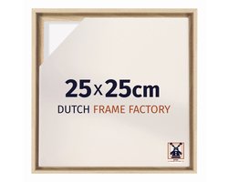Baklijst 25x25 cm - Beuken - Geschikt voor Canvasdoek - MDF Baklijst Lausanne
