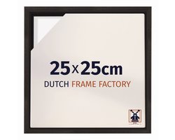 Baklijst 25x25 cm - Eiken Donker - Geschikt voor Canvasdoek - MDF Baklijst Lausanne