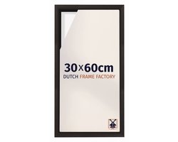 Baklijst 30x60 cm - Eiken Donker - Geschikt voor Canvasdoek - MDF Baklijst Lausanne