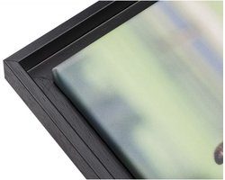 Baklijst Zwart voor Canvas 100 x 80 cm - Canvaslijst - Art. nr. 23-17 - ongemonteerd - 0,5 cm ruimte