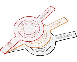 Bakmatten - Set van 3 - Lange Handvatten Deeg Mat - Broodsjaals - Siliconen - Antiaanbakmat - Brood Sling - Broodbakmat - Herbruikbare - Geschikt Voor Airfryer / Oven / Magnetron - 52,5×21,5×0.07cm - Rood+Oranje+Zwart