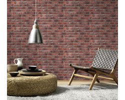 Baksteen behang, 3D behang voor de woonkamer, BRICOFLOR.nl