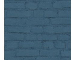 BAKSTENEN BEHANG | Industrieel - turquoise - A.S. Création AS Neue Bude 2.0 editie 2