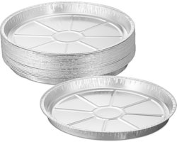 bakvorm aluminium - set van 25 - 27,5 cm - taartvorm - bakjes voor bbq