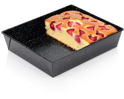 Bakvorm Graniet 27,5x22,5x6 cm - Springvorm - Vorm voor Bakken - Taartvorm - Bakplaat