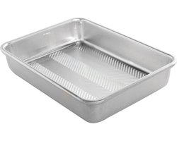 Bakvorm, Rechthoek, met Structuur, 24 x 32 cm, Aluminium - Nordic Ware | Naturals Prism