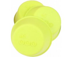 bakvorm rond 6,7 x 7,5 cm siliconen groen 6 stuks