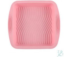 Bakvorm Vierkant - Bakblik - Koekbakvorm - Silicone - Brownie - Granola repen - Bakken - Roze