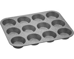 Bakvorm voor 12 muffins - Grijze PETRAVERA