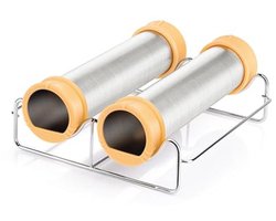 Bakvorm voor traditionele Trdelník - 20,6 x 9 x 21,6 cm, Geel/Zilver