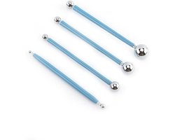Bal Stylus Dotting Tools Set - Fondant Taartgereedschap - Keramiek Pottenbakkerij Snijgereedschap - 4 Stuks