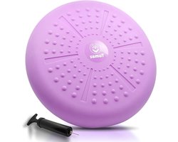 Balance Cushion - Improve Sitting Posture Stability - Wiggle Seat for Attention Core Strength & Back Pain Relief - Physical Therapy Disc with Extra Thick Pump