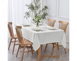 BALDUNO® luxe Tafelkleed - Tafellaken - Hoge Kwaliteit - Tafelzeil - Tafelkleed Polyester - Tafelkleed buiten/binnen - Buitenkleed - Tafelkleden - Uitwasbaar - Lichtgrijs - 240x140cm