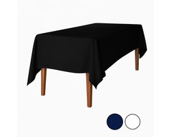 BALDUNO® luxe Tafelkleed - Tafellaken - Rechthoekig tafelkleed - Bruiloft tafeldecoratie - Tafelkleed buiten/binnen - Tafelzeil - Tafelkleed kerst - Buitenkleed - Tafelkleed zwart - Tafelkleden - 240x140cm