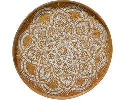 Bali Lifestyle Store - The Henna Mandala XL - Bamboe Wanddecoratie - Ronde Bali Muurdecoratie
