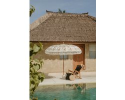 Bali parasol - vol goud créme - 280 cm