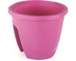 Balkon bloembak Emerald fushia 7.5L aanpasbaar 30x30x25 met drainage cherry