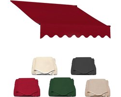 Balkon Luifel - Zonnescherm Stoffering - Buitenruimte Schaduw - Waterdicht Polyester - 2.5m - Rood