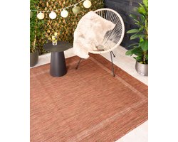 Balkonkleed - Sunset terracotta 80x250 cm