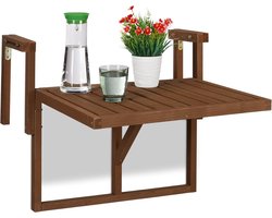 Balkontafel hangend - Balkontafel Inklapbaar – Hangtafel balkon – Hangend Balkonbar - Balkontafels Opklapbaar Hangtafel – Ophangbaar Voor aan het Balkon – Vouwtafel Wandtafel Inklapbare Tafel – Bijzettafel – Buiten Tafeltje Klaptafel