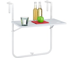 Balkontafel hangend - Balkontafel Inklapbaar – Hangtafel balkon – Hangend Balkonbar - Balkontafels Opklapbaar Hangtafel – Ophangbaar Voor aan het Balkon – Vouwtafel Wandtafel Inklapbare Tafel – Bijzettafel – Buiten Tafeltje Klaptafel