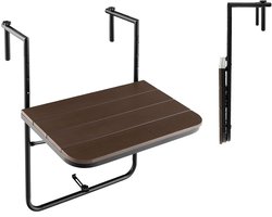 Balkontafel hangend - Balkontafel Inklapbaar – Hangtafel balkon – Hangend Balkonbar - Balkontafels Opklapbaar Hangtafel – Ophangbaar Voor aan het Balkon – Vouwtafel Wandtafel Inklapbare Tafel – Bijzettafel – Buiten Tafeltje Klaptafel