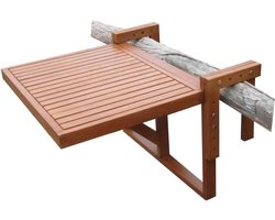 Balkontafel Hangend – Inklapbaar Balkonbar - Hangtafel Voor Aan Het Balkon – Hang tafel Balkon - Vouwtafel - Wandtafel – Balkontafels Opklapbaar Bijzettafel - Buiten Tafeltje Klaptafel - 60 x 45 cm