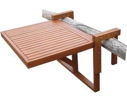 Balkontafel Hangend – Inklapbaar Balkonbar - Hangtafel Voor Aan Het Balkon – Hang tafel Balkon - Vouwtafel - Wandtafel – Balkontafels Opklapbaar Bijzettafel - Buiten Tafeltje Klaptafel - 60 x 45 cm