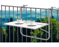 Balkontafel wit 60x40cm