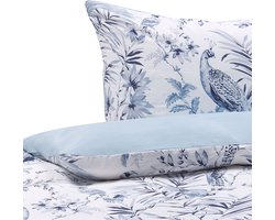 BALLARD - Beddengoed - Lichtblauw - 155 x 220 cm - Katoen