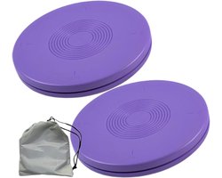Ballet Draai Schijf - Dans Pirouette Bord - Balans Training - Antislip Rubber Basis - 20.5 cm - Paars