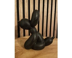 Ballon Hond Zwart - Decoratie - Wonen - Balloon Dog - Funny - Grappig - Beeld - Living - Woonkamer - Wonen - Woonaccessoires - Woonaccessoire - Lief - Beeldje - Nieuwe woning - Cadeau - Kado - Inrichting - Black - Fun - Decoratief - Huis - Verhuisd