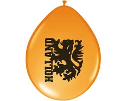 Ballonnen 23cm oranje leeuw 8 stuks
