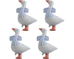 Ballonnen voor babyfeest - Silly Goose folieballon set - 4 stuks - perfect voor boerderijdier thema - SnelShoppen