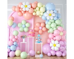 Ballonnenboog 119 Stuks - Daisy Balloon Garland Arch Kit - Verjaardag, Bruiloft & Afstuderen Decoratie - Indoor & Outdoor - Home & Kamer Decor - Vakantie & Moederdag Decor