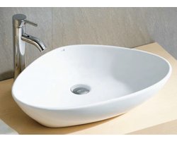 Bally Elite Waskom Lavabo 59x39x13.5cm Porselein Wit