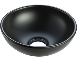 Bally Kimo Opzetwastafel 275x275x105mm Mat Zwart