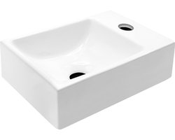 Bally Mini Fontein Met Kraangat Rechts 30x18,5x9,5cm Wit