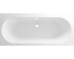 Bally Portus Rechthoek Inbouw 1-2 Persoons Duo Ligbad 180x80x49cm Acryl Mat Wit